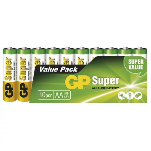Emos Set od 10 alkalne baterije GP Super AA