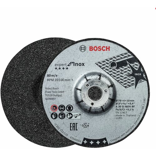 Bosch brusna ploča expert inox dimenzije 76x4x10mm (2608601705) Cene