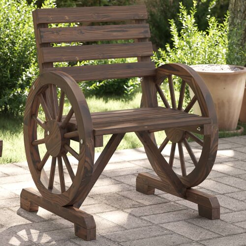 VidaXL Vrtna stolica 58 x 58 x 78 5 cm od masivne jelovine Slike