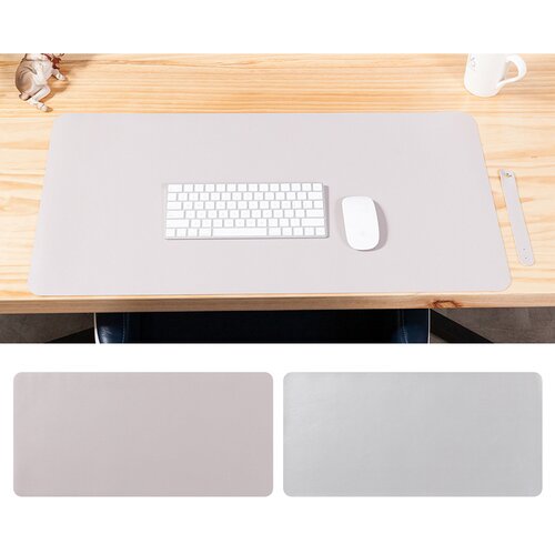 INF Podloga za mi&scaron;ko 80x40cm PU usnje, pisarni&scaron;ka podloga za prenosnik Grey+Silver D, (5000264626) Cene