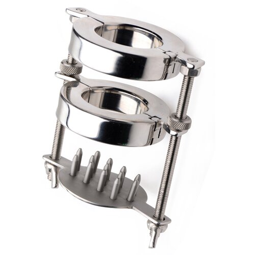 Master Series Stainless Steel Spiked CBT Ball Stretcher & Crusher Cene