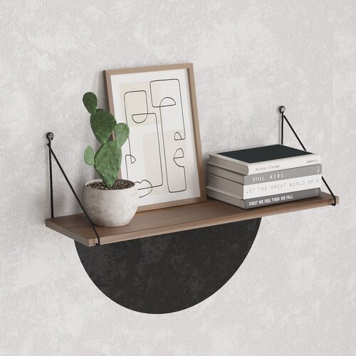 Kalune Design Polica u dekoru oraha u prirodnoj boji 72 cm Armoni &amp;ndash; Slike