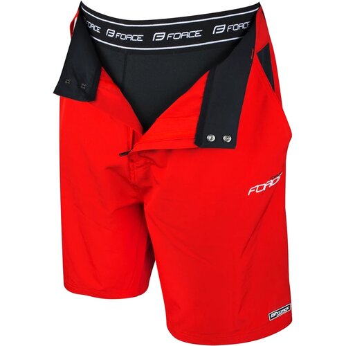 Force Men's Blade MTB Bib Shorts with Removable Chamois Red, S Slike