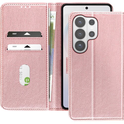 AVIZAR Chesterfield preklopna torbica za Galaxy S26 Ultra s stojalom, Roza, (5000306821) Slike