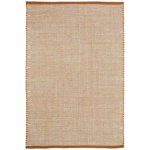 Nattiot Narančasti tepih s udjelom vune 200x140 cm Bergen -