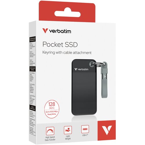 Verbatim Pocket SSD 128BG Black /Grey USB 3.2 Gen 2 32432 Cijene