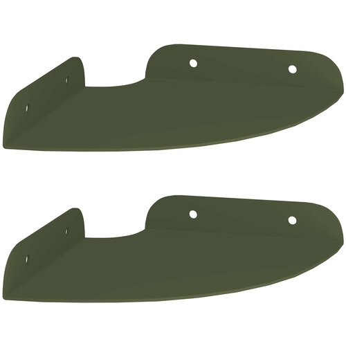 Lebdeća polica s policom 2 pcs Maslinasto zelena 15 x 15 x 2 cm Slike