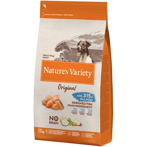 Nature’s Variety Original No Grain Mini Adult losos - Varčno pakiranje: 3 x 1,5 kg Cijene