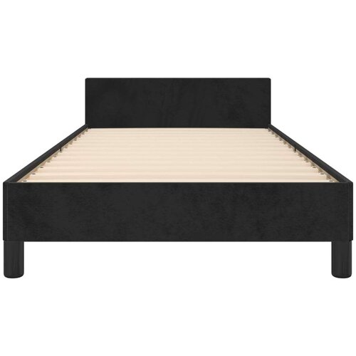  Okvir za krevet s uzglavljem crni 90x200 cm bar&amp;scaron;unasti Slike