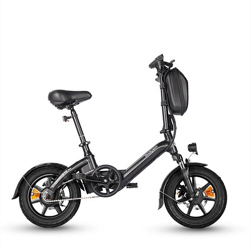 BODYWEL Mini zložljivo električno kolo T16 Pro, 14", 250 W 36 V 7,8 Ah, za vožnjo na delo, črno, (5000234090) Cene