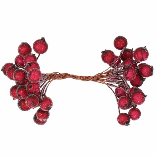  Set od 20 umjetnih crvenih bobica jarebike - promjer 12 mm, duljina 10&amp;ndash;11 cm Slike
