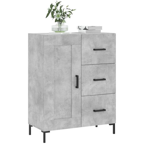  Komoda siva boja betona 69,5x34x90 cm od konstruiranog drva Slike