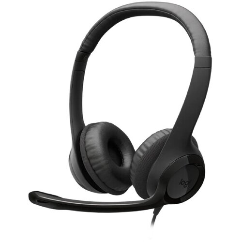 Logitech H390 Stereo USB-C slu&amp;scaron;alice sa mikrofonom crne Slike