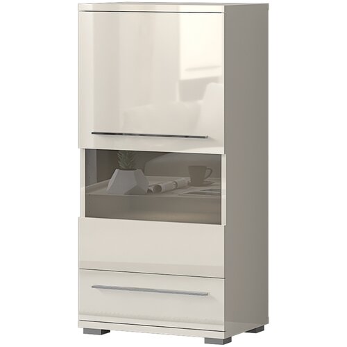 Jela Jagodina vitrina V60-1KS1F/PN - kolekcija piano - bež lak/bež lak - 60x123x40 cm Slike