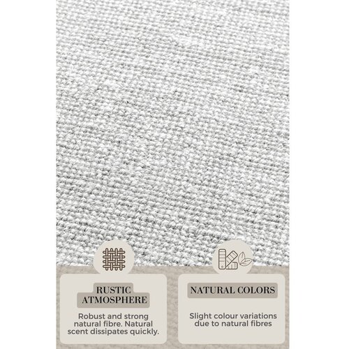 Hanse Home Svetlo siva obojestranska/ročno tkana preproga iz jute 60x90 cm Boucl&amp;eacute; Jaipur &amp;ndash; Slike