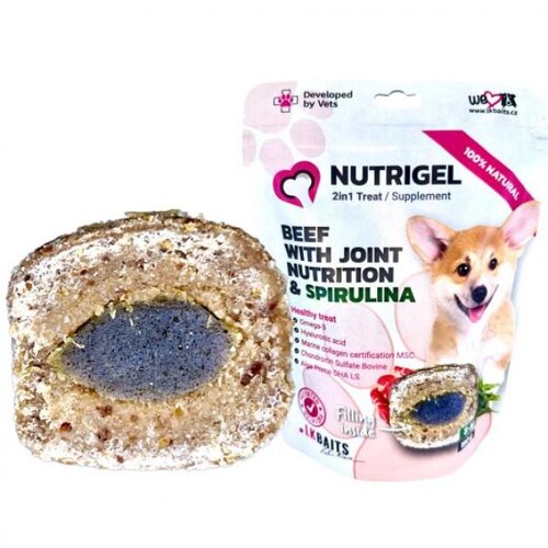 LK Baits Pets nutrigel joint - beef & spirulina s/m 150g Cene