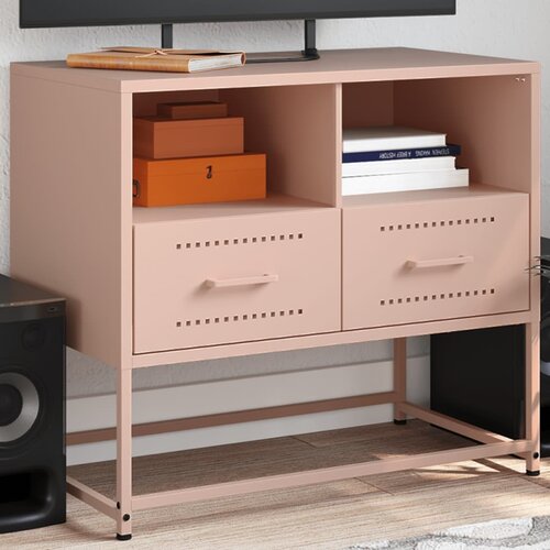 vidaXL TV ormarić ružičasti 68 x 39 x 60,5 cm čelični Cijene