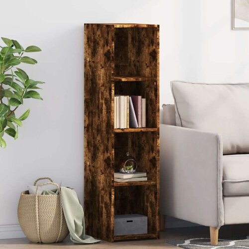  Visoka komoda dimljeni hrast 30x41x124 cm od konstruiranog drva Cijene
