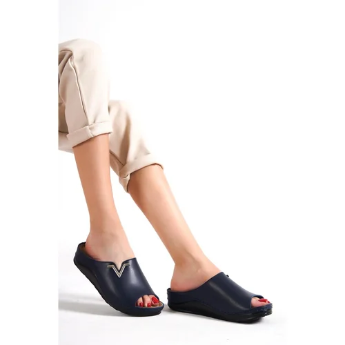 Capone Outfitters Mules - Dark blue - Flat