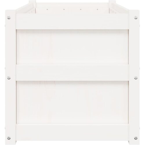  Vrtna sadilica bijela 90x50x50 cm od masivne borovine Slike
