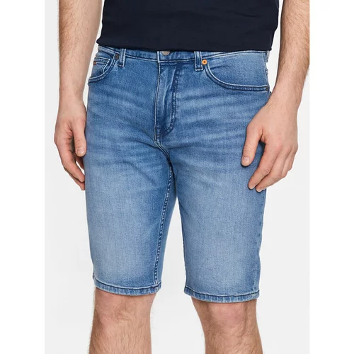 Boss Jeans kratke hlače Delaware 50488609 Modra Slim Fit