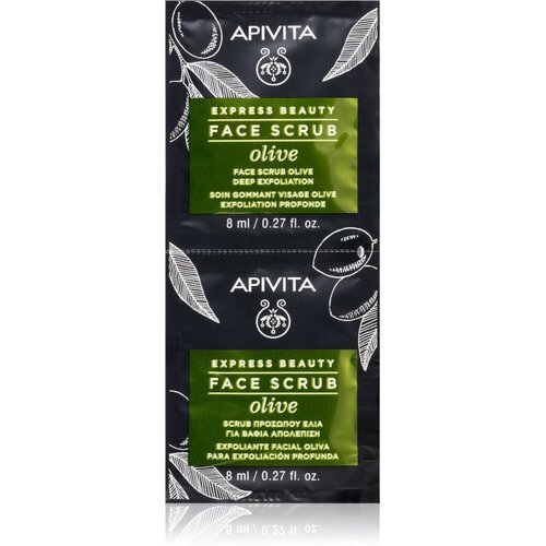 Apivita Express Beauty Olive intenzivni piling za či&amp;scaron;ćenje za lice 2 x 8 ml Slike
