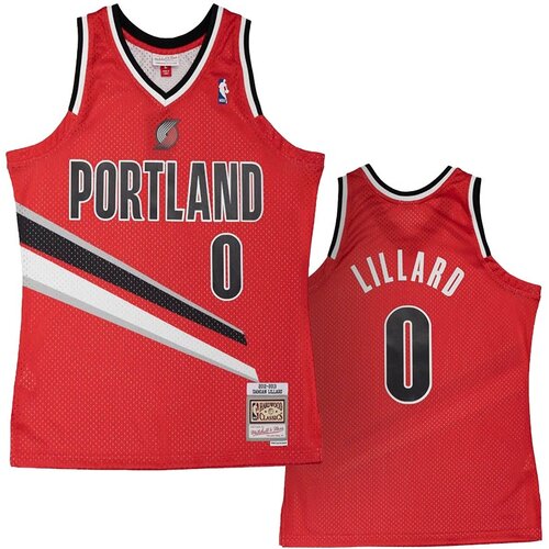 Mitchell And Ness mu&amp;scaron;ki Damian Lillard 0 Portland Trail Blazers 2012-13 Swingman Alternate dres Slike