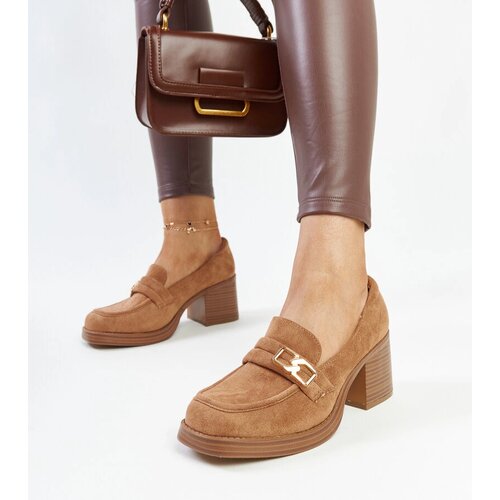 Gemre Brown block heels Aludra Cene