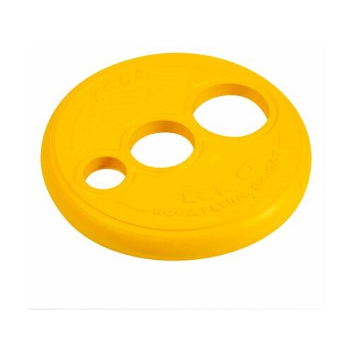 Rogz flying object geel frizbi igračka za pse, od meke gume, l, 23cm, žuti Cene