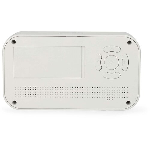 Nedis CLDK2005WT - Digitalni sat sa alarmom, termometrom i higrometrom 2xAA beo Slike