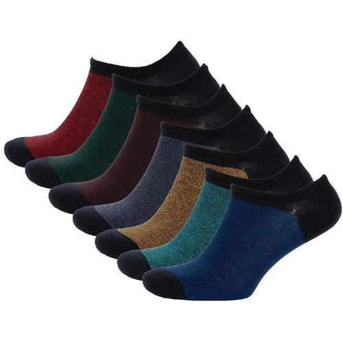 Defacto Men's 7-Pack Cotton Sneaker Socks