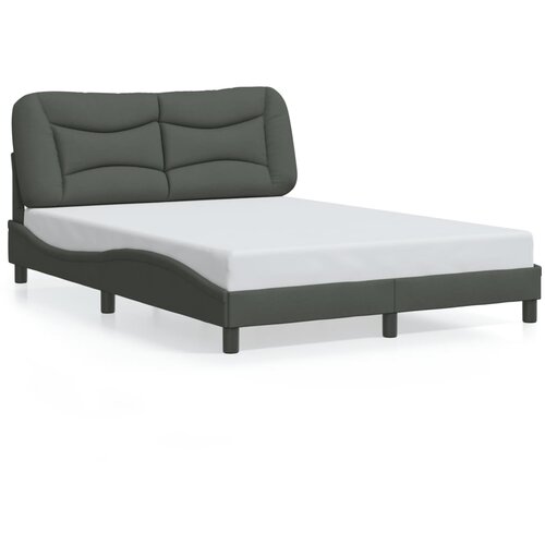 Furnova Posteljni okvir brez vzmetnice temno siv 140x200 cm tkanina, (21937387) Slike