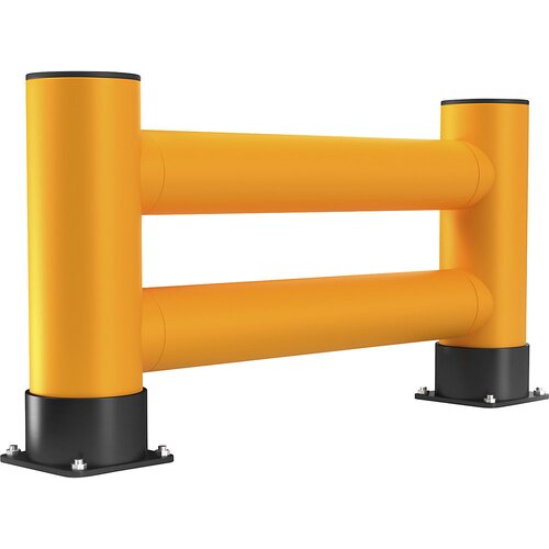 Rack Mammut Barrier Zaščita za konce regalov, dvojna prečka, dolžina 1,20 m, višina 600 mm, živo rumene barve Cene