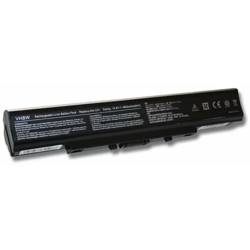 VHBW Baterija za Asus P31 / P41 / U41 / X35, 6600 mAh