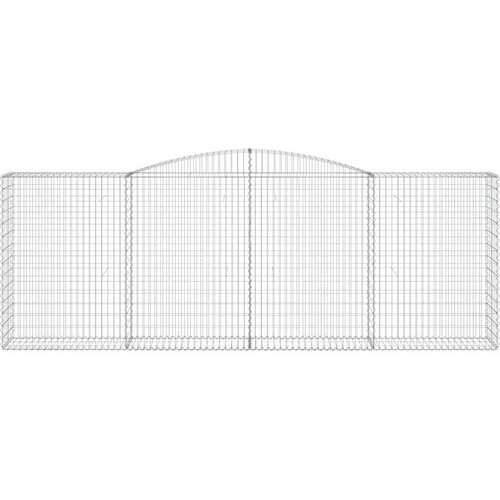  Lučne gabionske ko&amp;scaron;are 5 kom 400x50x140/160cm pocinčano željezo Slike