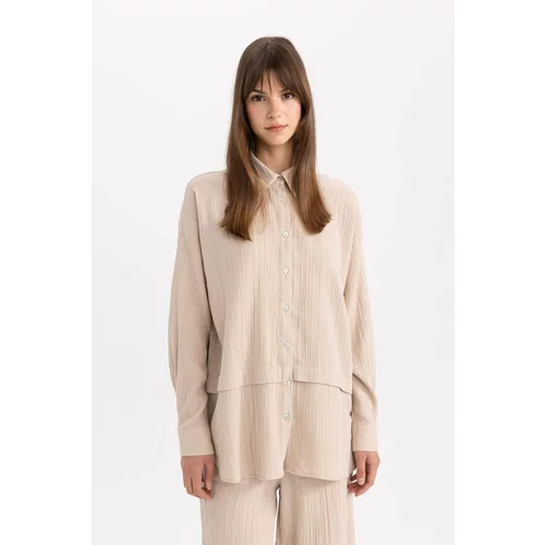 Defacto Relax Fit Muslin Long Sleeve Tunic