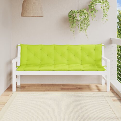 The Living Store Blazina za vrtno klop 2 kosa svetlo zelena oxford tkanina - Blazina Za Vrtno Klop, (21465767) Slike