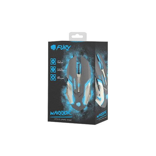 Fury USB Fury Warrior 3200 dpi gaming grey, NFU-0869 mi&amp;scaron; Slike