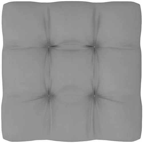 vidaXL Blazina za kavč iz palet siva 80x80x10 cm