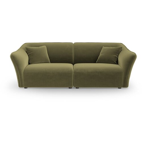 Cosmopolitan Design Zelena žametna sedežna garnitura 206 cm Tokyo – Cene
