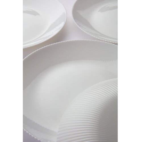 Jotex Beli stekleni krožniki v kompletu 4 ks &amp;oslash; 25 cm Alessia &amp;ndash; Slike