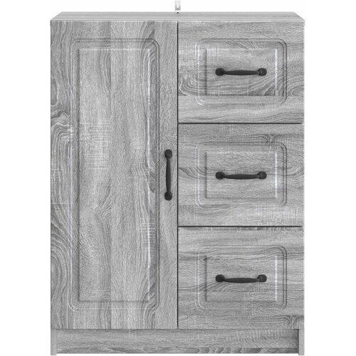  Kreveta Siva sonoma 66 x 34,5 x 87 cm Konstruirano drvo Slike