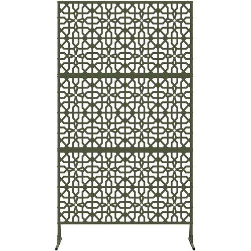  Zaslon za privatnost 100 x 50 x 180 cm Čelik Maslinastozelena Slike