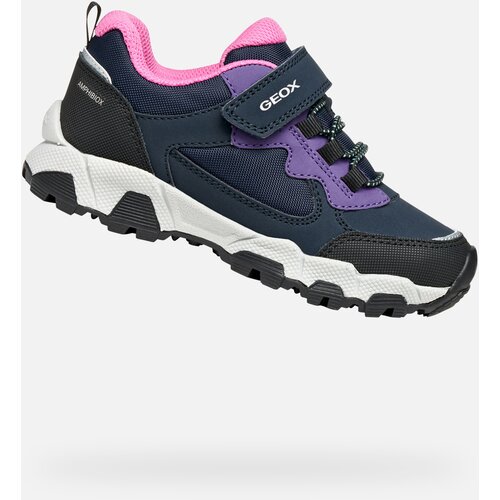 Geox Dark Blue Girls' Magnetar B ABX Sneakers - Girls Cene