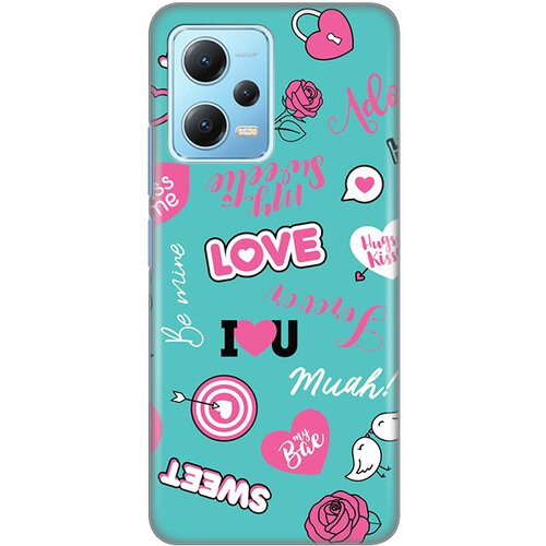 Torbica silikonska print za xiaomi redmi note 12 5G (eu) love Slike
