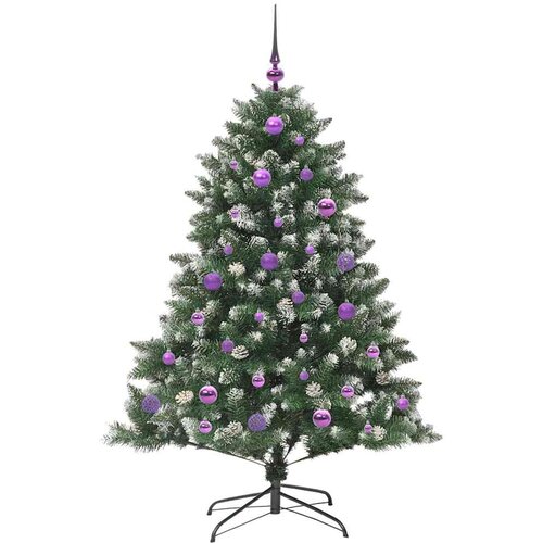  Umjetno božićno drvce Zelena 150 cm PVC, Plastika i Čelik Slike