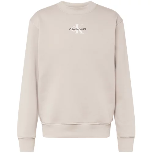 Calvin Klein Jeans Sweater majica bež / crna / prljavo bijela
