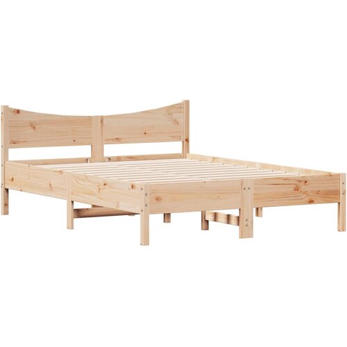 vidaXL Posteljni okvir 140x190 cm trdna borovina, (21055805) Cene