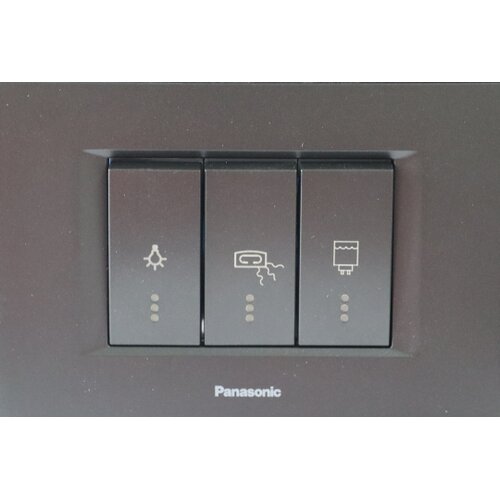 Panasonic 3M crni horizontalni kupatilski indikator sa indik. WT9(WVTT30025BL)-EU2 Thea Modular Cene