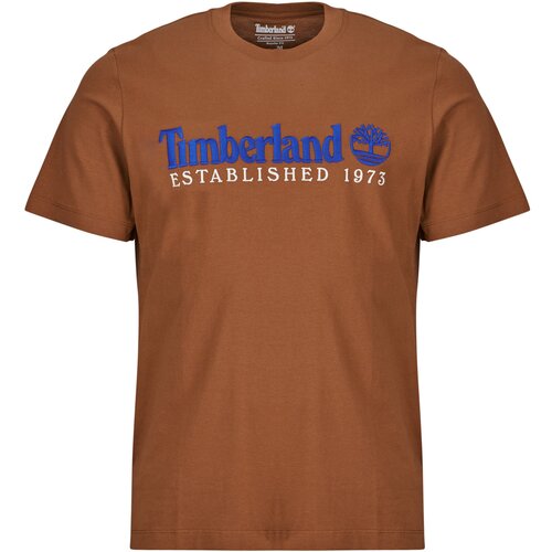 Timberland Embroidered Tee Established 1973 Smeđa Slike